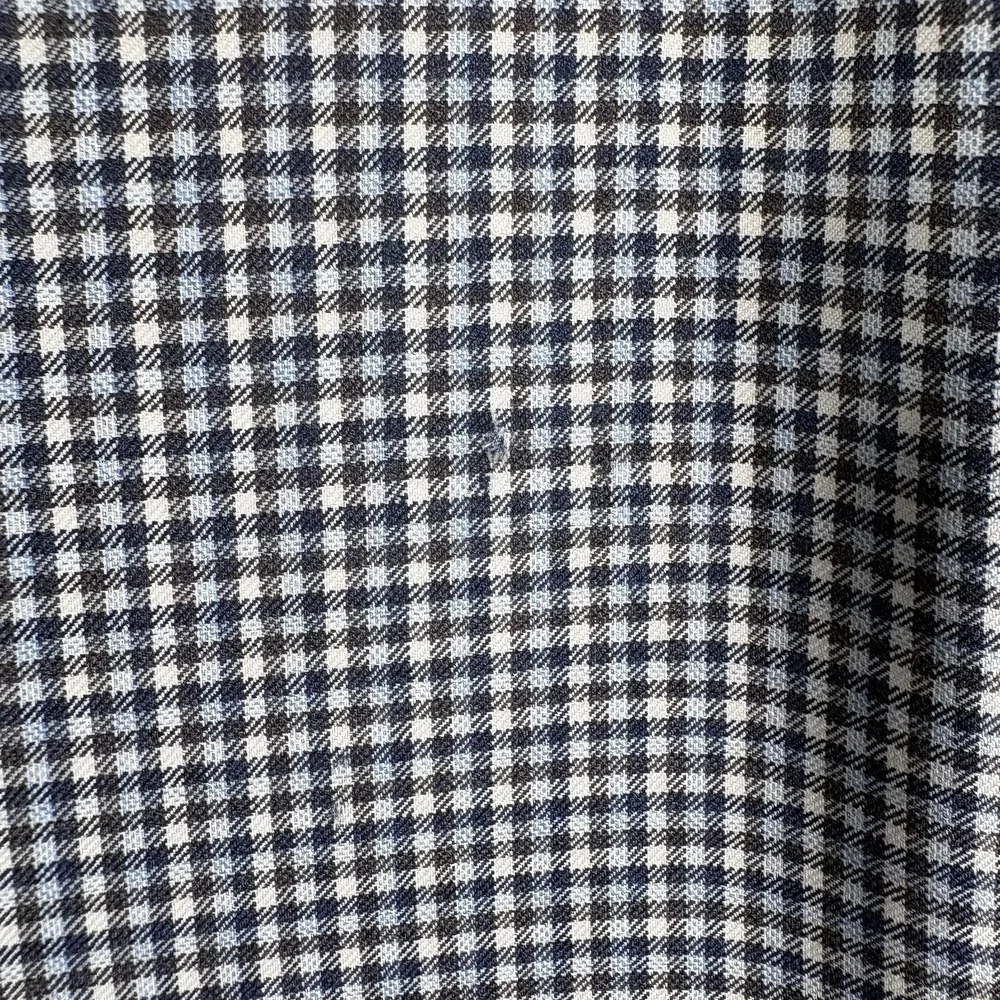 Peter Millar Wool Blazer Sport Coat Mens Size 46T Blue Houndstooth Two-Button